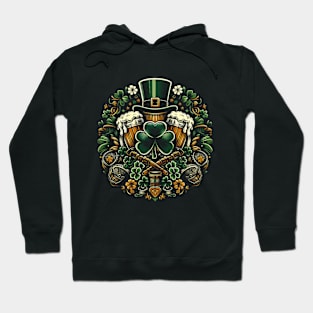 Shamrock and Beer: The Ultimate St. Patrick’s Day Design Hoodie